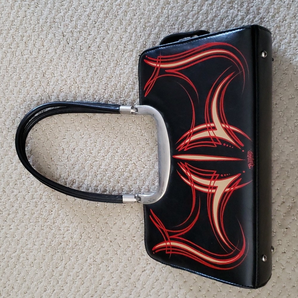 Unique Pinstripe Purse